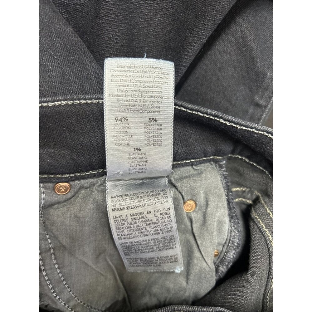 Mother Jeans The Rascal Sz 25 x 33 Dark Blue Denim Straight Cotton Poly Jeans - Picture 11 of 12